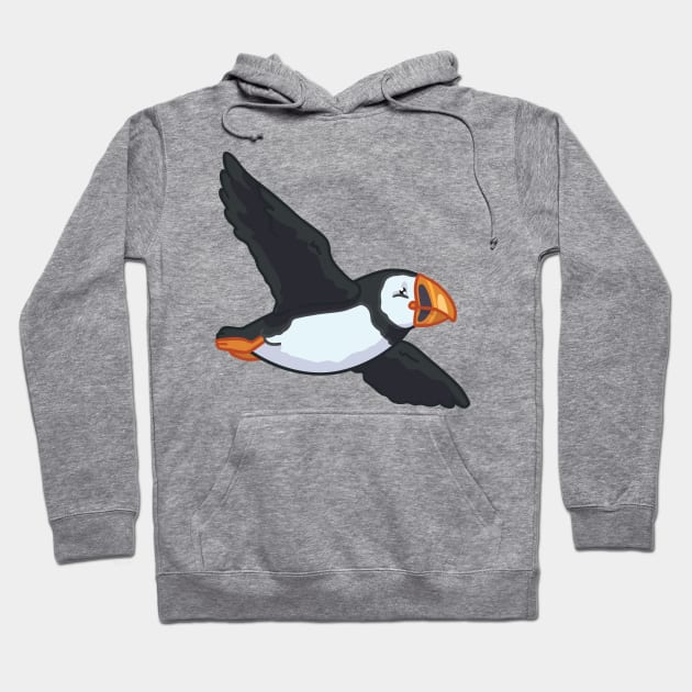 Atlantic Puffin Hoodie by bytesizetreasure